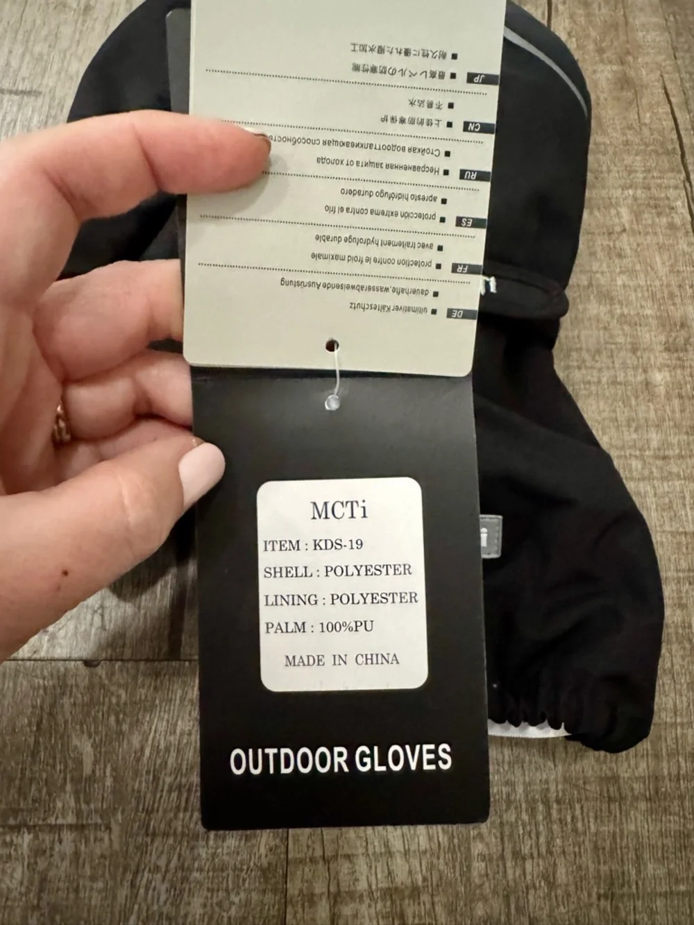 NWT MCTi Kids Winter Gloves Waterproof Windproof Insulated Black Kids-19
